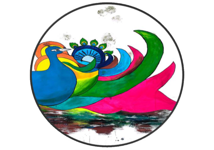 Colorful Peacock Artwork