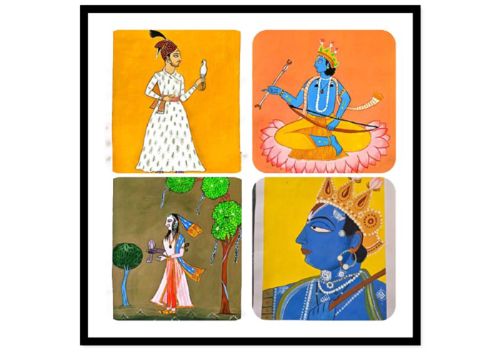 Traditional Indian Mythological Artwork